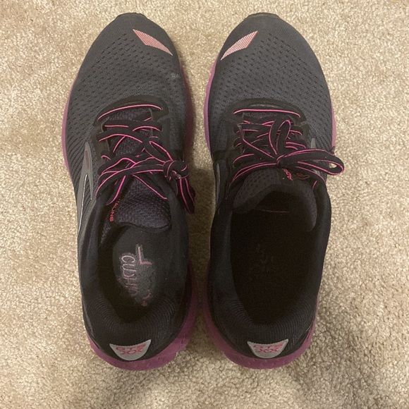 Brooks Adrenaline 20 Running Shoes Black Purple Womens Size 9.5 - Picture 5 of 9